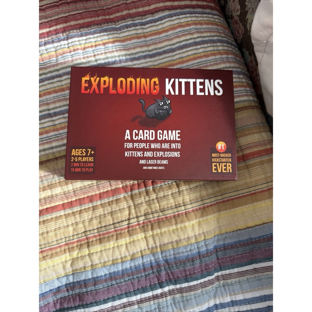 Exploding Kittens Card Game Original Edition Complete Game -NEW Open Box - Picture 4 of 4